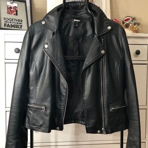 Black motorcycle jacket